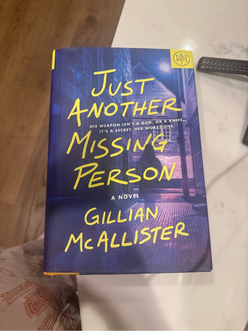 Gillian McAllister "Just Another Missing Person" - Blue & Yellow Hardcover